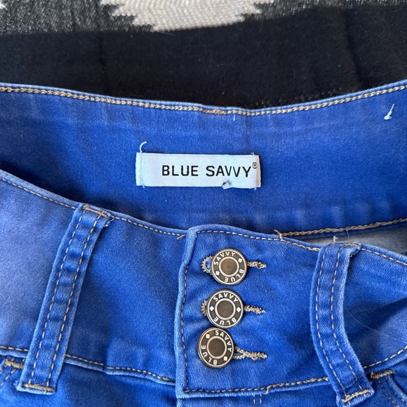 Classic Blue Denim Jean Shorts - Picture 4 of 4